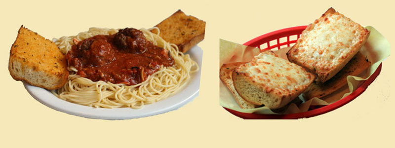spaghetti & garlic bread w/cheese